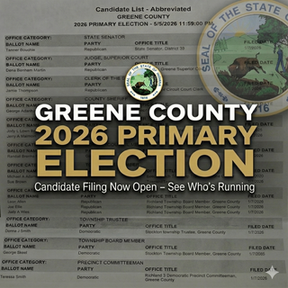 2026 Primary Election: Filing Period Officially Underway in Greene County