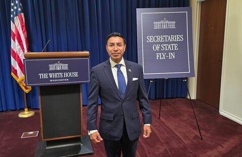 Indiana Secretary of State Diego Morales Attends White House Election Integrity Briefing
